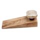 Light Grey Square Ceramic Wooden Door Stopper